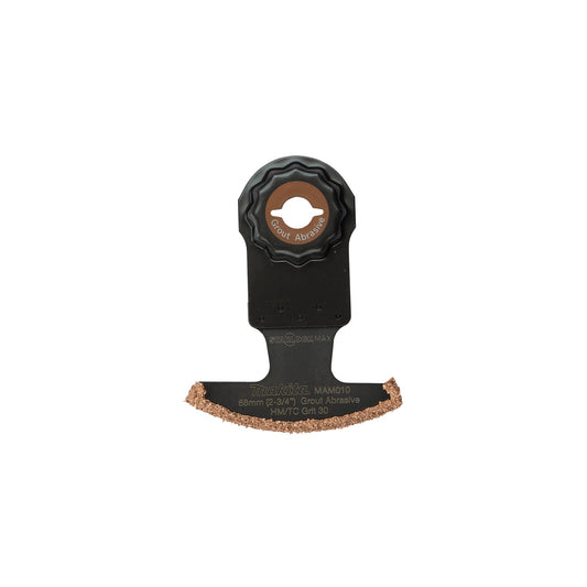 Makita E-08604 StarlockMax® Oscillating Multi‑Tool 2‑3/4" Hard Metal with Tungsten Carbide 30 Grit Grout and Abrasive Segmented Saw Blade