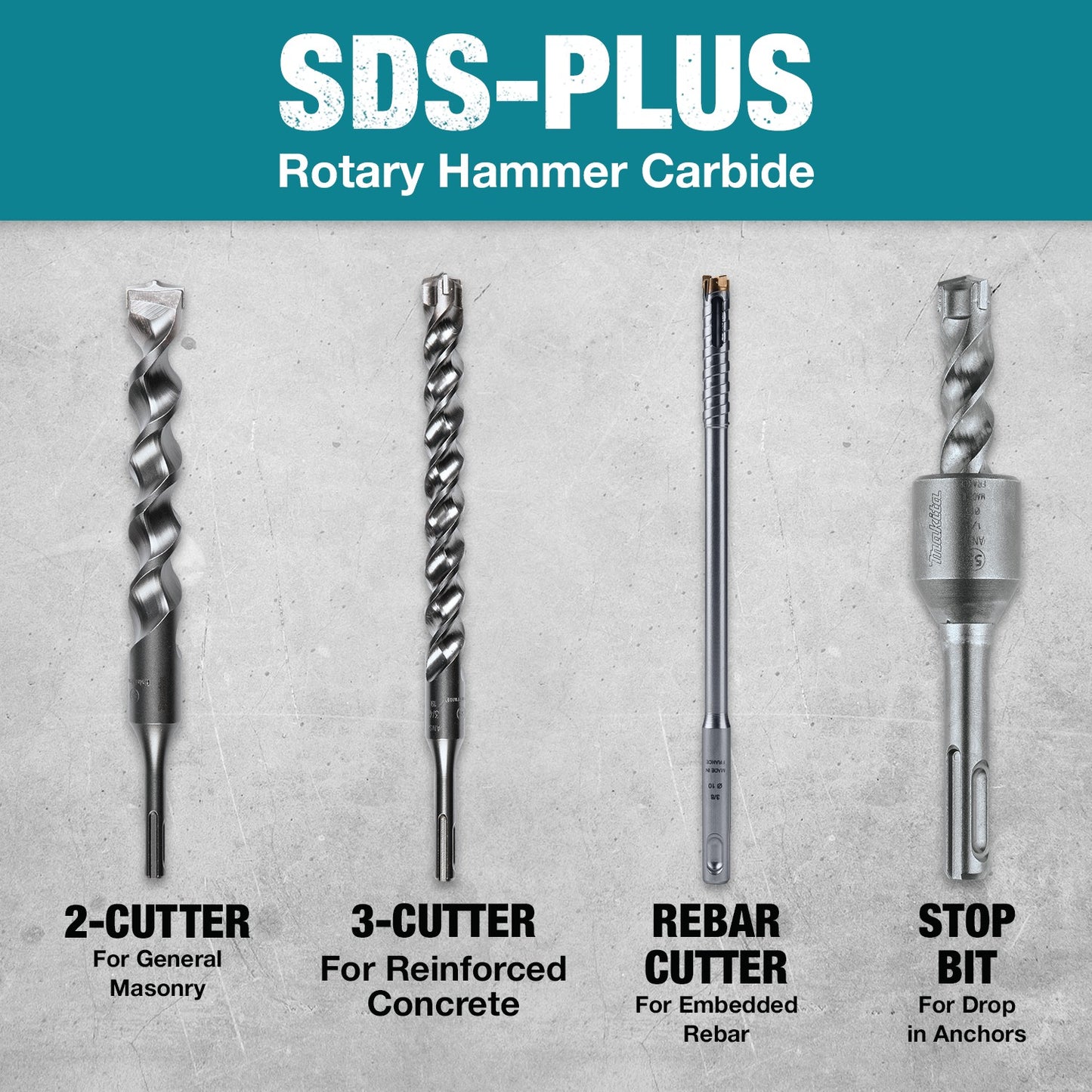 Makita E-07163 5/8" x 16" SDS‑Plus Hollow Dust Extraction Drill Bit