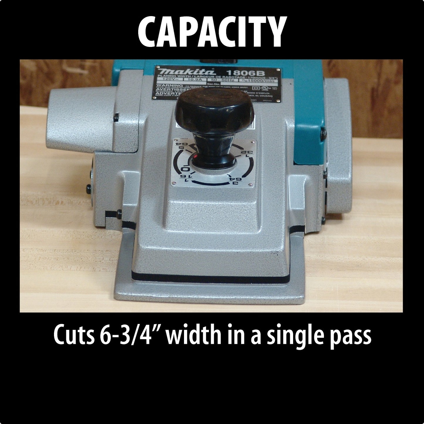 Makita 1806B 6‑3/4" Planer