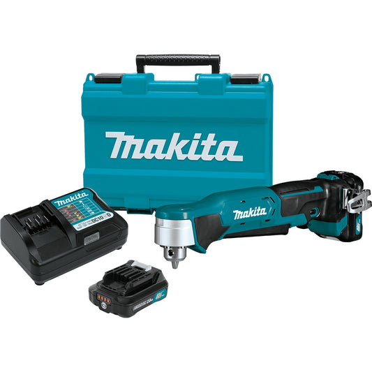 Makita AD03R1 12V max CXT® Lithium‑Ion Cordless 3/8" Right Angle Drill Kit (2.0Ah)