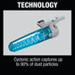 Makita 191D72-1 Black Cyclonic Vacuum Attachment w/ Lock
