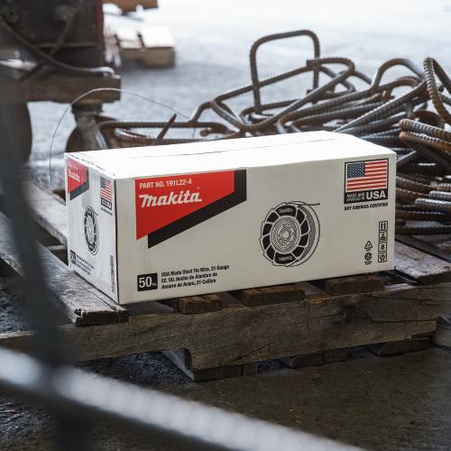 Makita 191L22-4 USA Made Steel Tie Wire, 21 Ga, 50/pk