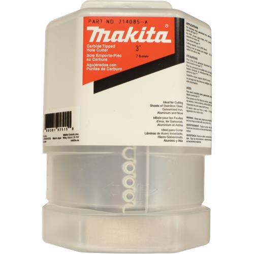 Makita 714085-A 3" Carbide‑Tipped Hole Saw