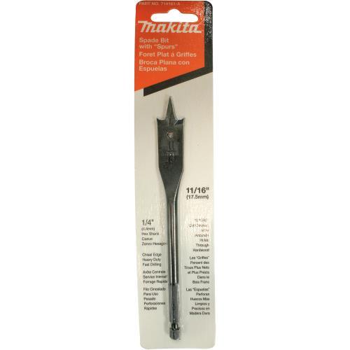 Makita 714161-A 11/16" x 6‑1/8" Spade Bit