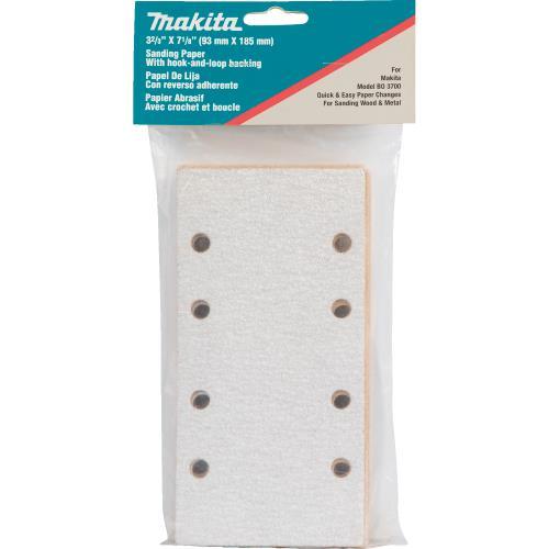Makita 794566-7 3 2/3" X 7 1/8" Abrasive Paper, Hook And Loop, 60 Grit, 5/Pk