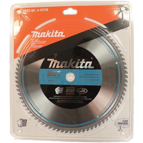 Makita A-93728 12" 80T Micro‑Polished Miter Saw Blade