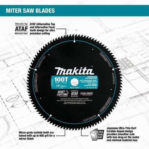 Makita A-94801 12" 80T Ultra‑Coated Miter Saw Blade