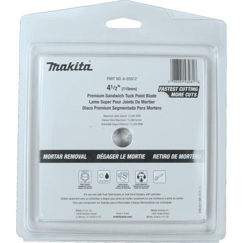 Makita A-95912 4‑1/2" Dual Sandwich Diamond Tuck Point Blade