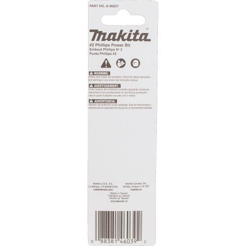 Makita A-96827 ImpactX™ #2 Phillips 3‑1/2″ Power Bit