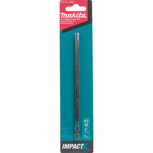 Makita A-96899 ImpactX™ #3 Phillips 6″ Power Bit