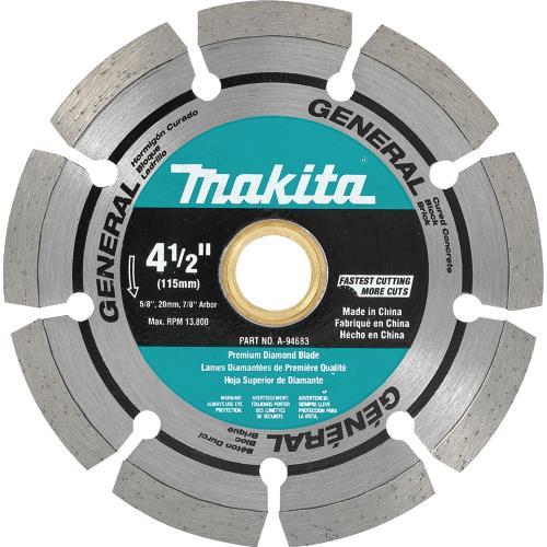 Makita A-97623 4‑1/2" Diamond Blade, Segmented, General Purpose, 2/pk