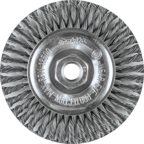Makita A-98522 5" Stringer Bead Twist Wire Wheel, 5/8"‑11