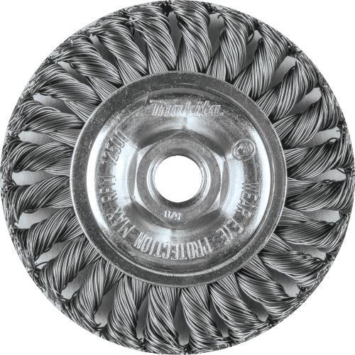 Makita A-98572 4" Knot Cable Twist Wire Wheel, 5/8"‑11