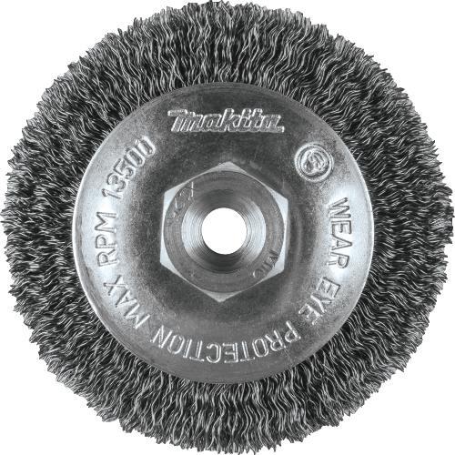 Makita A-98631 3‑3/8" Crimped Wire Bevel Brush, M10 x 1.25