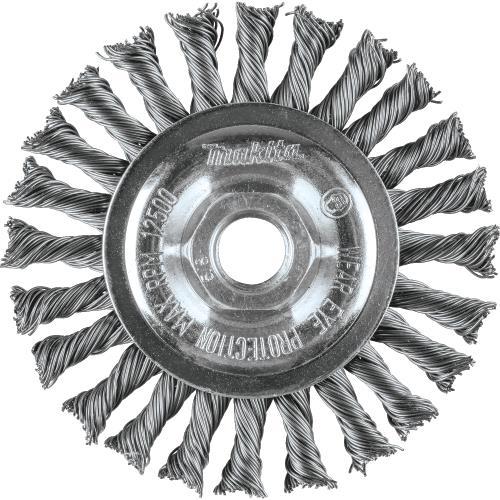 Makita A-98669 4" Knot Twist Wire Wheel, 5/8"‑11