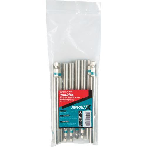 Makita A-99328 ImpactX™ 6″ One Piece Magnetic Insert Bit Holder, 10/pk, Bulk