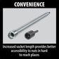 Makita B-43337 9/16" x 24" Hollow Socket