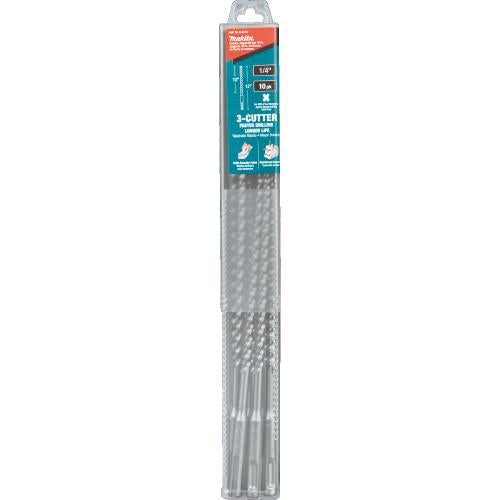 Makita B-61232 1/4" x 12" SDS‑PLUS Bit, 3‑Cutter, 10/pk