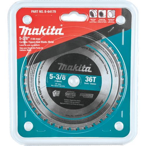 Makita B-64179 5‑3/8" 36T Carbide‑Tipped Saw Blade, Metal