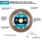 Makita B-69696 4‑1/2" Diamond Blade, Turbo, General Purpose