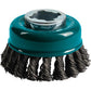 Makita D-72615 X‑LOCK 3‑1/8" Carbon Steel Knot Thin Wire Cup Brush