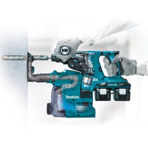 Makita DX08 Dust Extractor Attachment with HEPA Filter Cleaning Mechanism