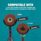 Makita E-00424 X‑LOCK 4‑1/2" x 1/4" x 7/8" Type 27 General Purpose 36 Grit Metal Abrasive Grinding Wheel