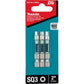 Makita E-00810 Impact XPS® #3 Square 2" Power Bit, 3/pk