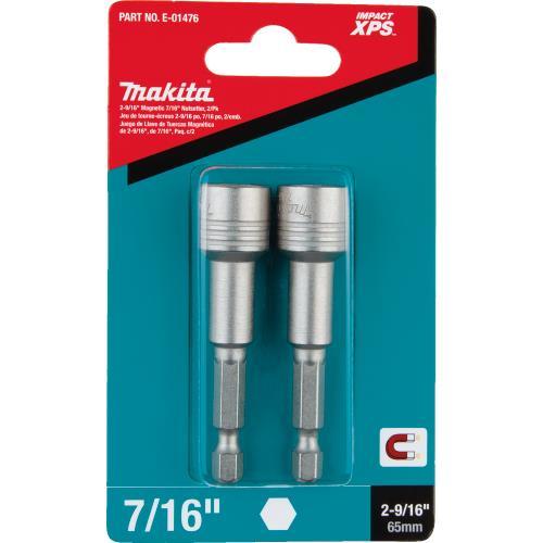 Makita E-01476 Impact XPS® 2‑9/16" Magnetic 7/16" Nutsetter, 2/pk