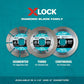 Makita E-07216 X‑LOCK 4‑1/2" Turbo Rim Diamond Blade for Masonry Cutting