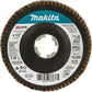 Makita T-03894-3 X‑LOCK 4‑1/2" 40 Grit Type 29 Angled Grinding and Polishing Flap Disc for X‑LOCK and All 7/8" Arbor Grinders, 3/pk