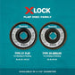 Makita T-03894 X‑LOCK 4‑1/2" 40 Grit Type 29 Angled Grinding and Polishing Flap Disc for X‑LOCK and All 7/8" Arbor Grinders
