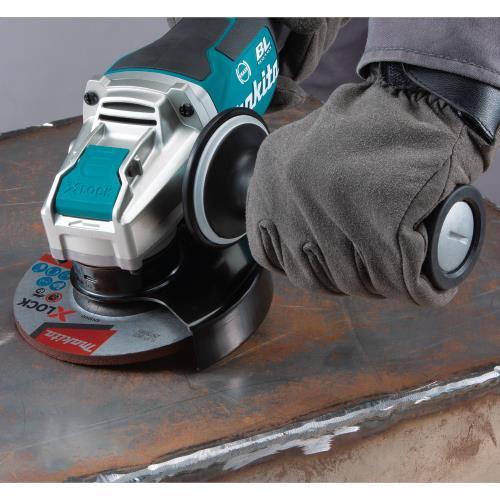Makita XAG26Z 18V LXT® Lithium‑Ion Brushless Cordless 4‑1/2” / 5" Paddle Switch X‑LOCK Angle Grinder, with AFT®, Tool Only