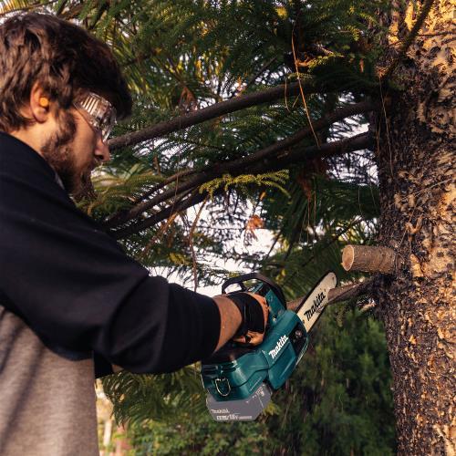 Makita XCU06Z 18V LXT® Lithium‑Ion Brushless Cordless 10" Top Handle Chain Saw, Tool Only