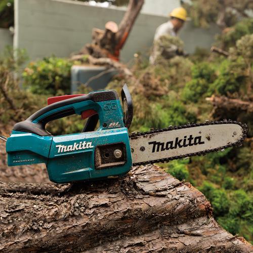 Makita XCU06Z 18V LXT® Lithium‑Ion Brushless Cordless 10" Top Handle Chain Saw, Tool Only