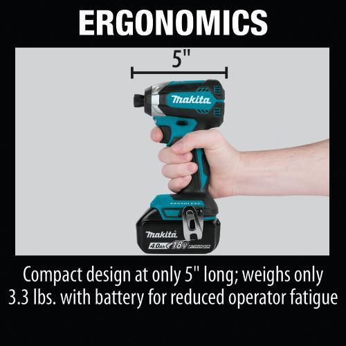 Makita XDT13SM1 18V Lxt® Lithium Ion Brushless Cordless Impact Driver Kit