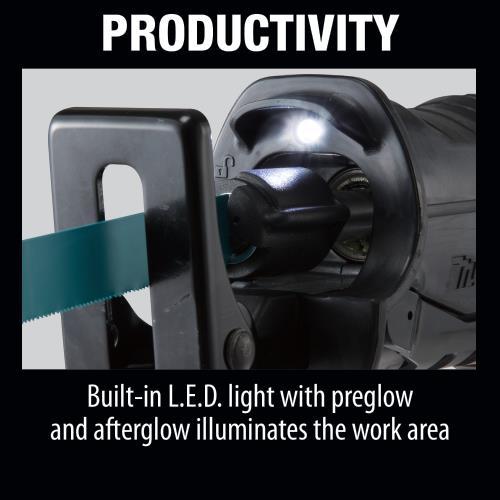 Makita XRJ05Z 18V LXT® Lithium‑Ion Brushless Cordless Recipro Saw, Tool Only
