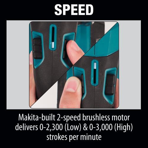 Makita XRJ05Z 18V LXT® Lithium‑Ion Brushless Cordless Recipro Saw, Tool Only