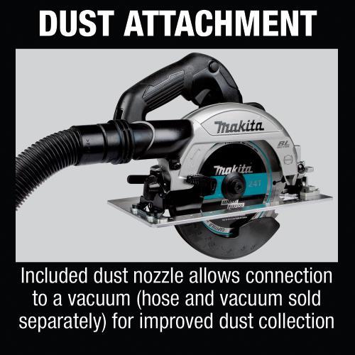Makita XSH04ZB 18V LXT® Lithium‑Ion Sub‑Compact Brushless Cordless 6‑1/2” Circular Saw, Tool Only
