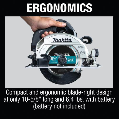Makita XSH04ZB 18V LXT® Lithium‑Ion Sub‑Compact Brushless Cordless 6‑1/2” Circular Saw, Tool Only