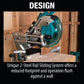 Makita XSL06PM 36V (18V X2) LXT® Brushless 10" Dual‑Bevel Sliding Compound Miter Saw with Laser Kit (4.0Ah)