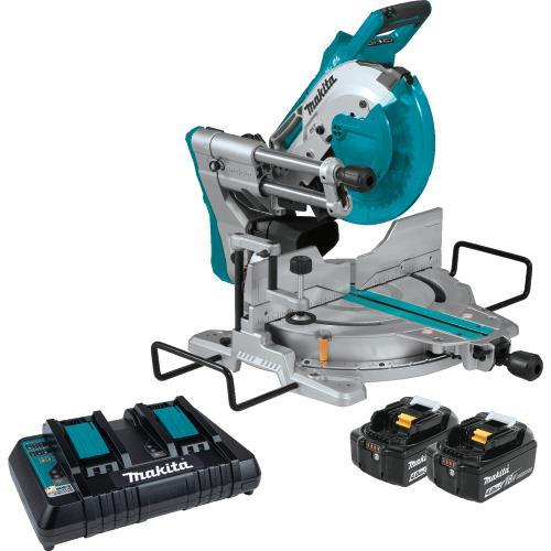 Makita XSL06PM 36V (18V X2) LXT® Brushless 10" Dual‑Bevel Sliding Compound Miter Saw with Laser Kit (4.0Ah)