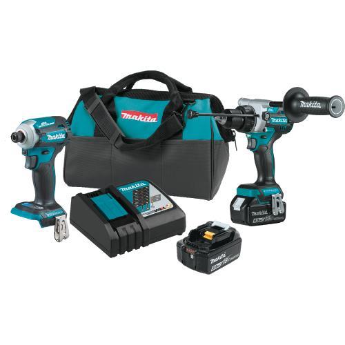 Makita XT288T 18V LXT® Lithium‑Ion Brushless Cordless 2‑Pc. Combo Kit (5.0Ah)
