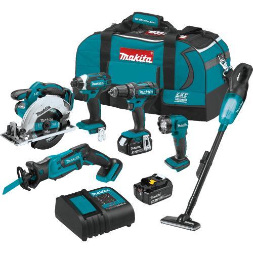 Makita XT614SX1 18V LXT® Lithium‑Ion Cordless 6‑Pc. Combo Kit (3.0Ah)