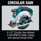Makita XT614SX1 18V LXT® Lithium‑Ion Cordless 6‑Pc. Combo Kit (3.0Ah)