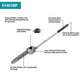 Makita XUX02SM1X4 18V LXT® Lithium‑Ion Brushless Cordless Couple Shaft Power Head Kit w/ 13" String Trimmer & 10" Pole Saw Attachments (4.0Ah)