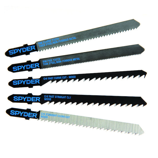 Spyder 300062CA Jigsaw Bi-Metal Blades for Jigsaw - 5 Pieces