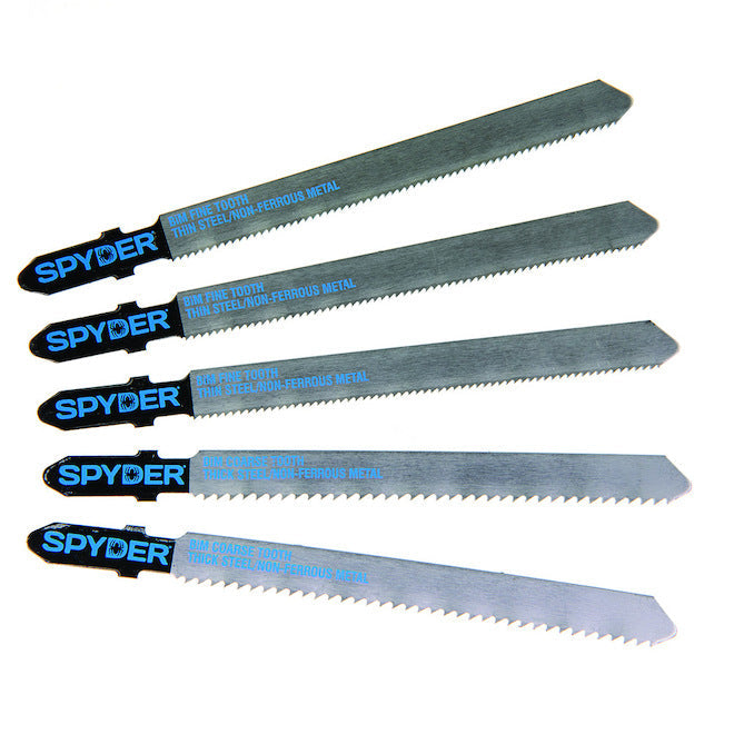 Spyder 300063CA Jig Saw Bi-Metal T-Shank Blade Kit - Pack of 5