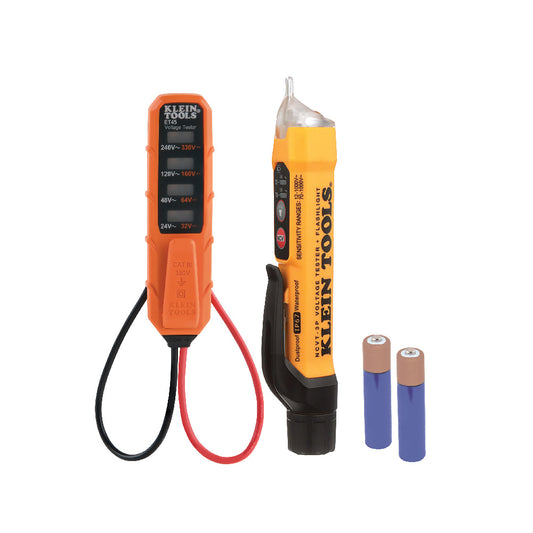 Klein Tools NCVT3PKIT Dual Range NCVT and AC/DC Voltage Tester Electrical Test Kit