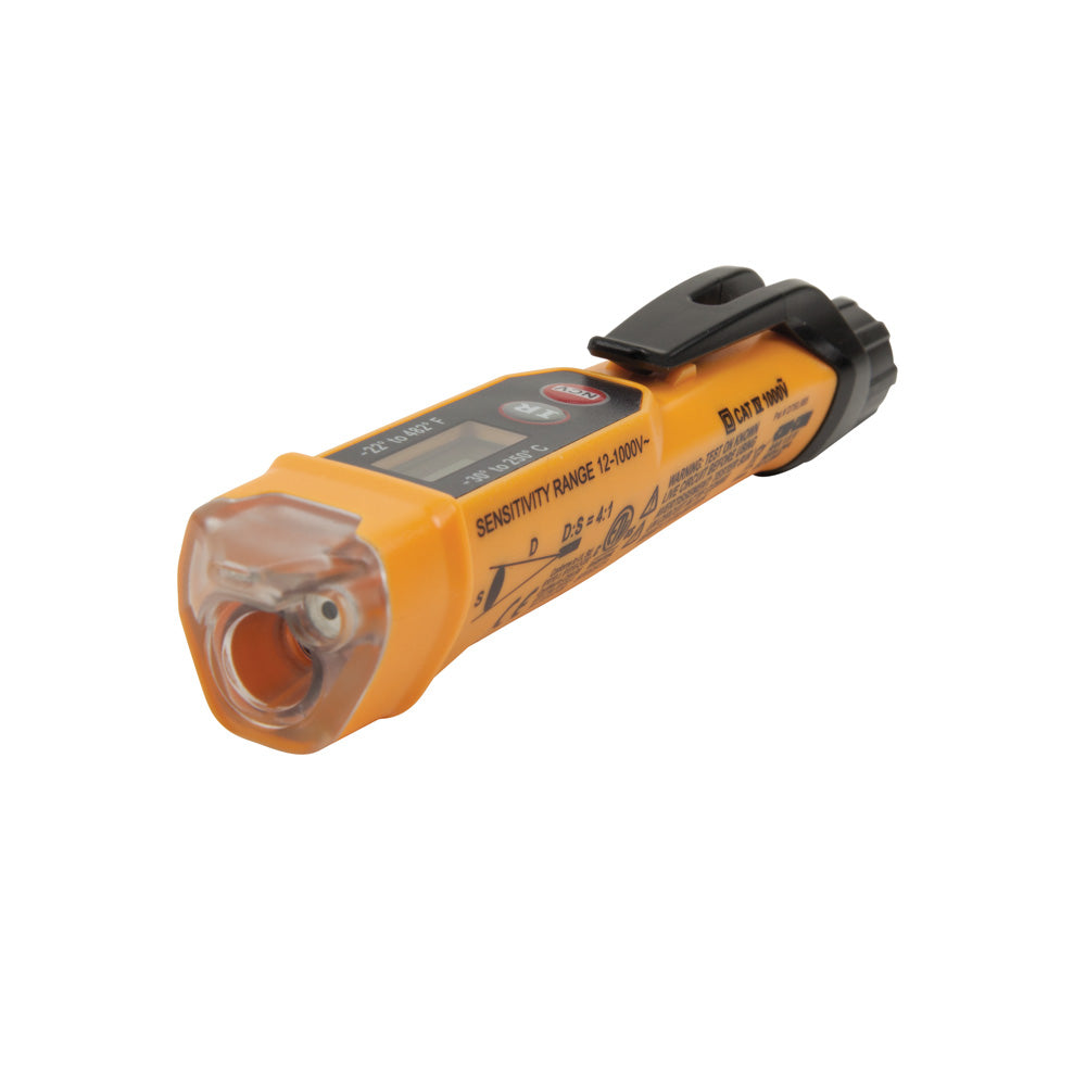 Klein Tools NCVT-4IR Non-Contact Voltage Tester Pen, 12-1000 AC V with Infrared Thermometer